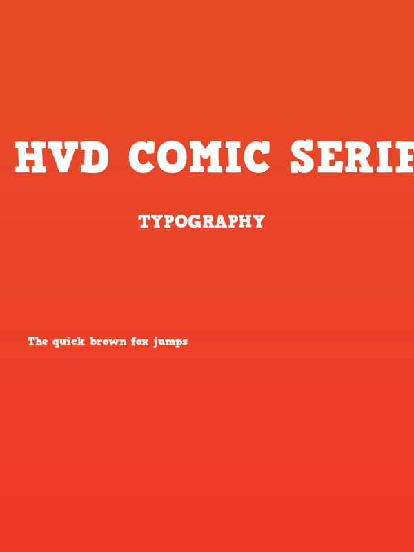 HVD Comic Serif Pro Poster