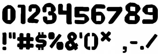 HVD Poster Clean Font OTHER CHARS