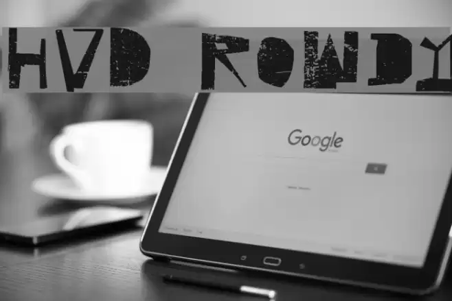 HVD Rowdy Font examples