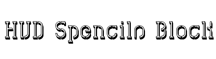 HVD Spencils Block  免费字体下载