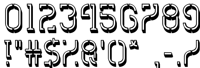 HVD Spencils Block Font OTHER CHARS
