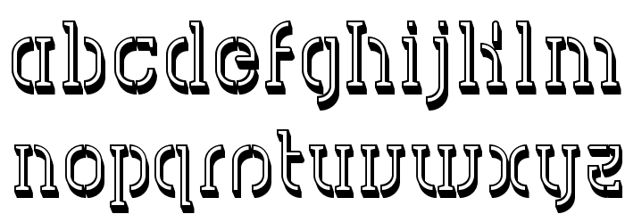 HVD Spencils Block Font LOWERCASE