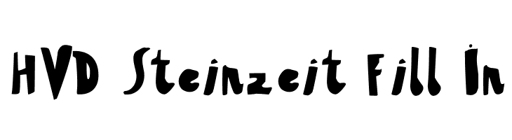 HVD Steinzeit Fill In  Free Fonts Download