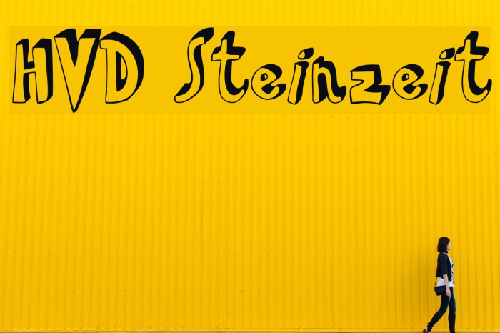 HVD Steinzeit Font examples