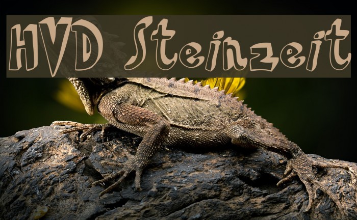 HVD Steinzeit Font examples