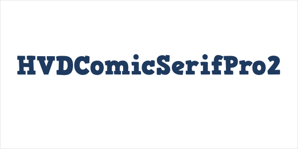 HVDComicSerifPro2 Logo