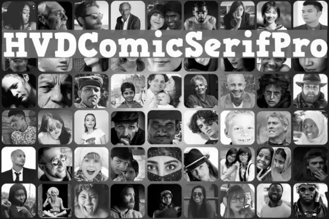 HVDComicSerifPro Font examples