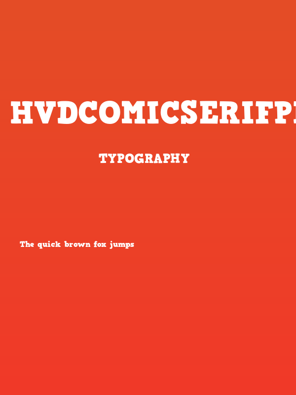 HVDComicSerifPro Poster