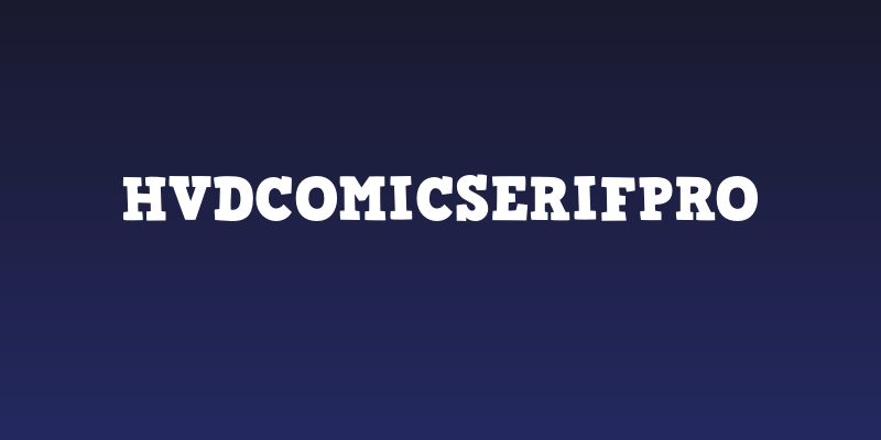 HVDComicSerifPro Social Header