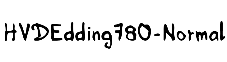 HVDEdding780-Normal  フリーフォントのダウンロード