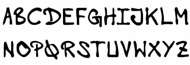 HVDEdding780-Normal フォント 大文字