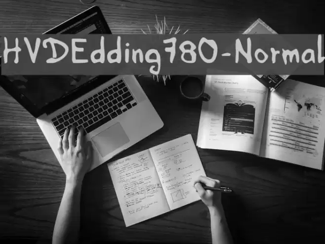 HVDEdding780-Normal Font examples