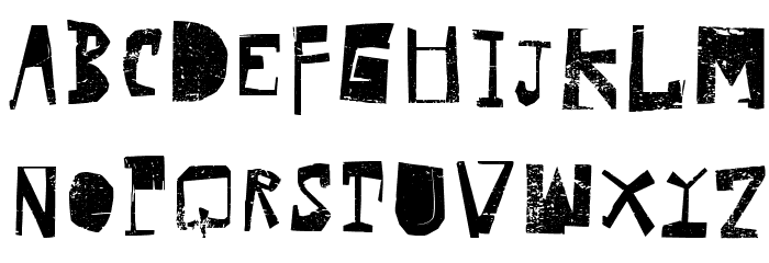 HVDRowdy Font LOWERCASE