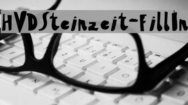 HVDSteinzeit-FillIn Font examples