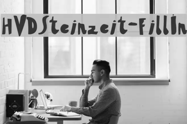 HVDSteinzeit-FillIn Font examples