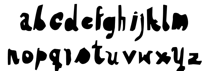 HVDSteinzeit-FillIn Font LOWERCASE