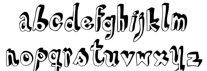 HVDSteinzeit Font LOWERCASE