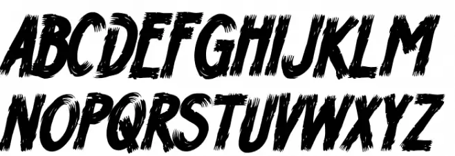 HWizardTit-Italic 字体 大写