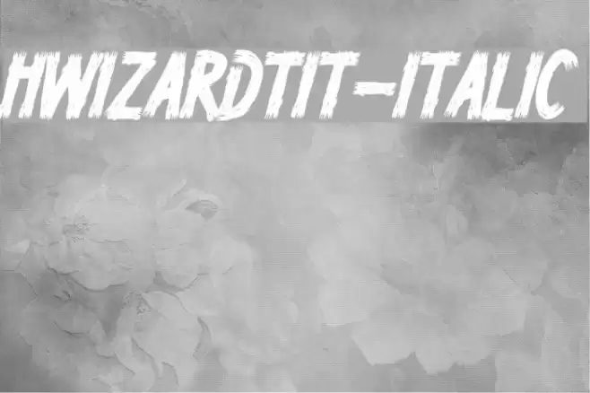 HWizardTit-Italic Font examples