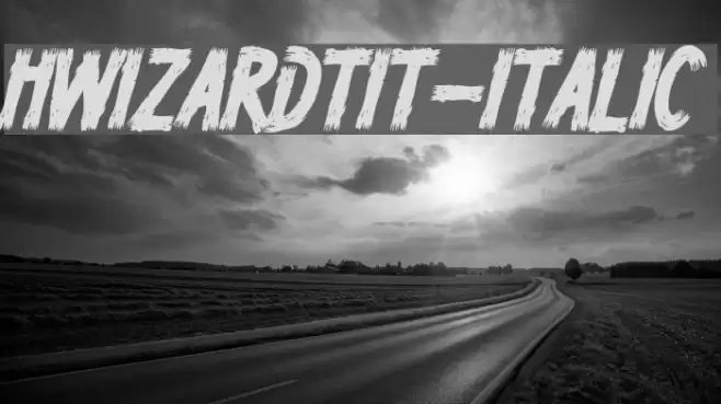 HWizardTit-Italic Font examples