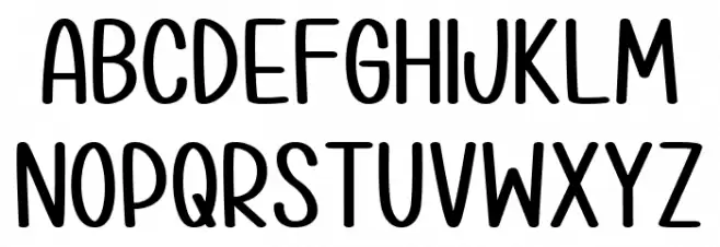 Hwyl fawr Hello Font Litere mari