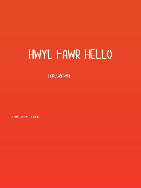 Hwyl fawr Hello Poster