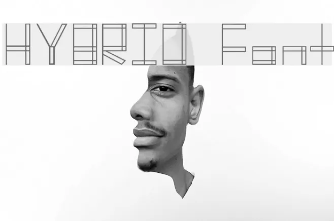 HYBRID  Font Example 1