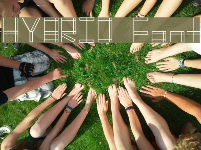 HYBRID  Font Example 3