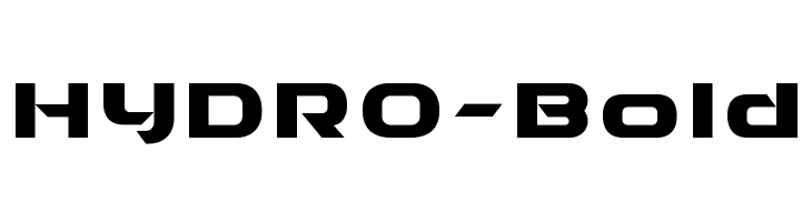 HYDRO-Bold  フリーフォントのダウンロード
