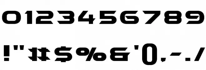 HYDRO-Bold Font OTHER CHARS