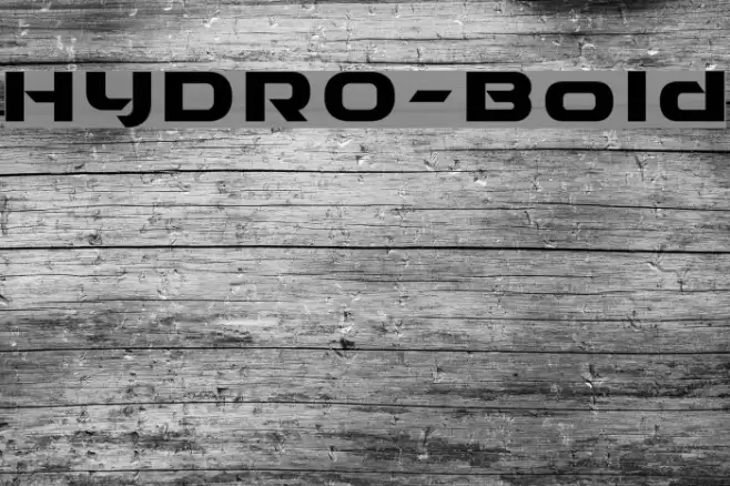HYDRO-Bold Font examples