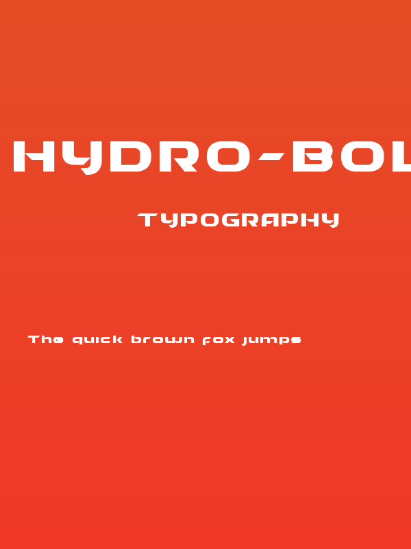 HYDRO-Bold Poster