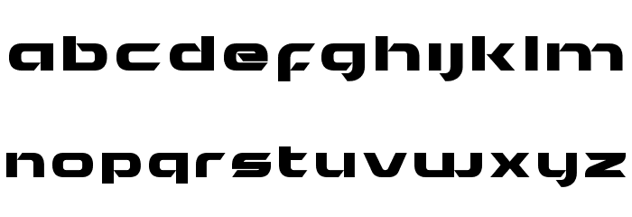 HYDRO-Bold Font LOWERCASE