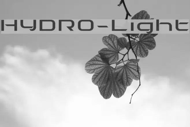 HYDRO-Light Font examples