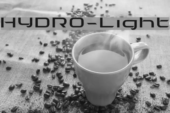 HYDRO-Light Font examples