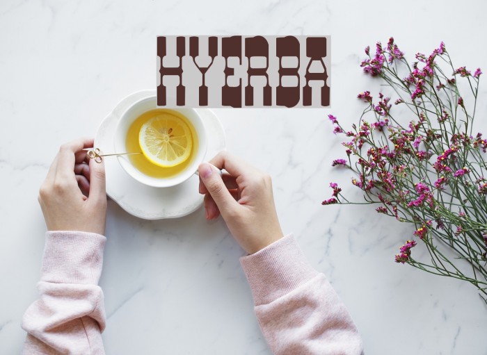 HYERBA Schriftart examples