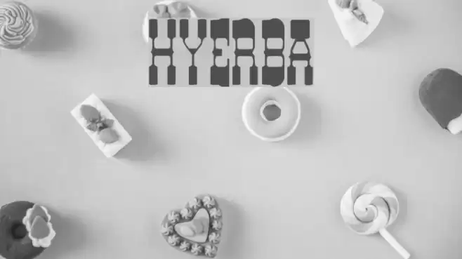 HYERBA Font examples