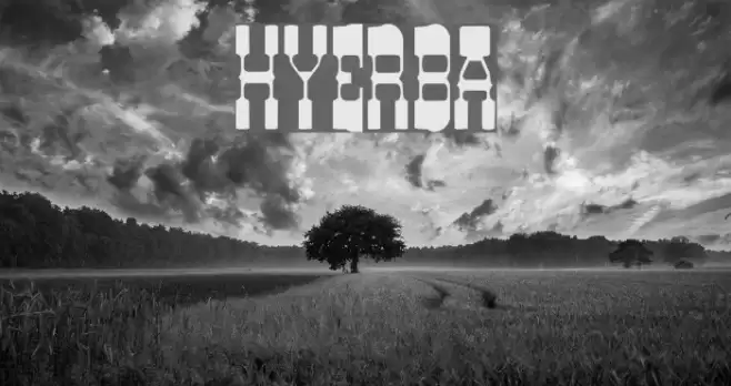 HYERBA Font examples