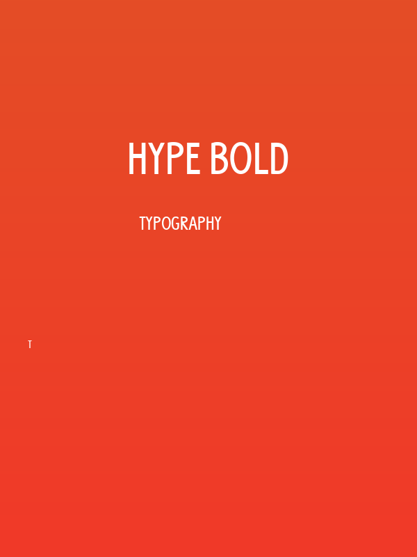 HYPE Bold Poster