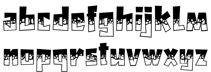 HYPER BLOCK Regular Font LOWERCASE