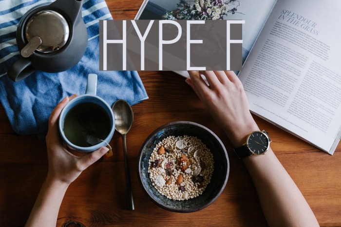 HYPE Font examples