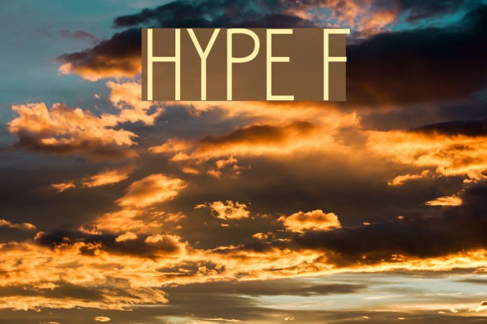 HYPE Font examples