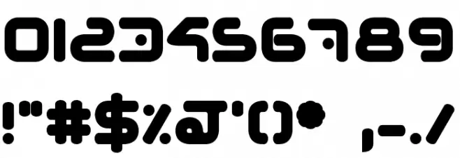 Hybrid Bold Font OTHER CHARS