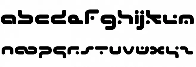 Hybrid Bold फ़ॉन्ट अपरकेस