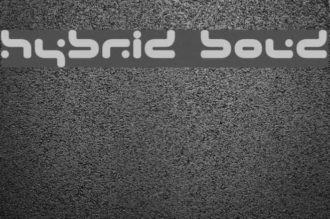 Hybrid Bold Font examples