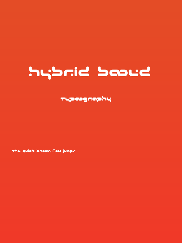 Hybrid Bold Poster