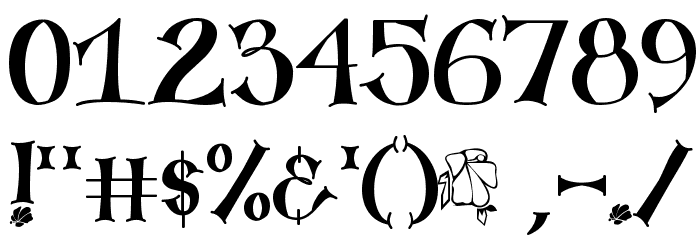Hybrid Hibiscus Font OTHER CHARS