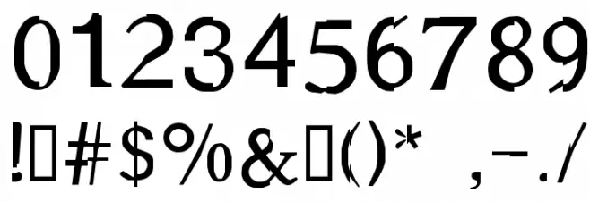 Hybrid Font OTHER CHARS