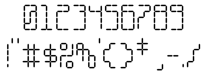 HybridLCD AOE Schriftart Anderer Schreiben