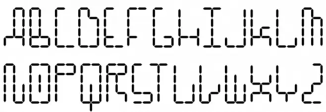 HybridLCD AOE Schriftart Groß